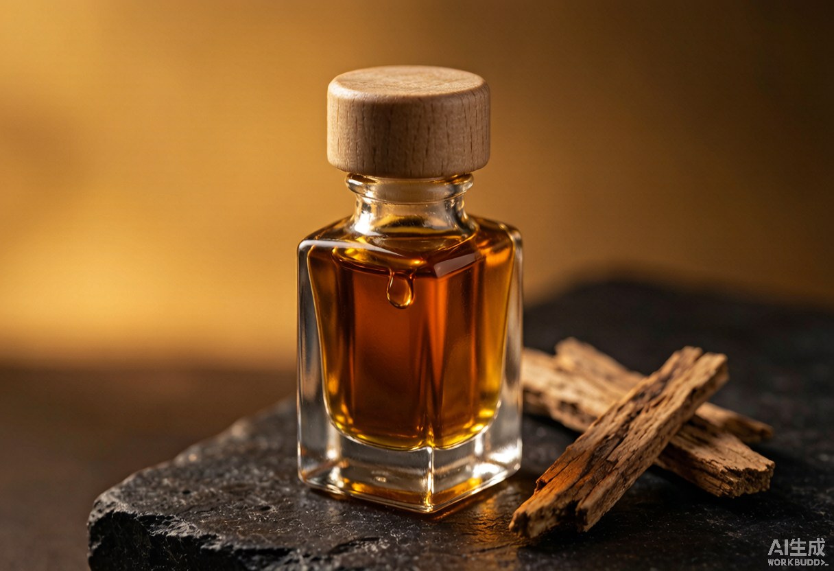Dehn Al Oud oil in glass bottle